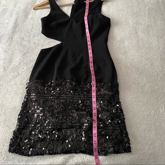 Jay Godfrey Cut Out Sequin Cocktail Dress - Picture 3 of 9